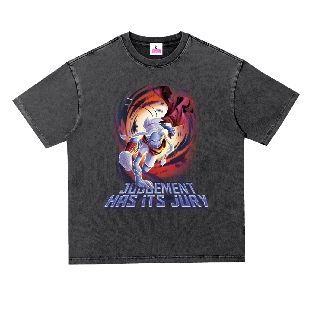 JUDGEMENT Heavyweight  Oversize Acid Wash Tee - 300 GSM
